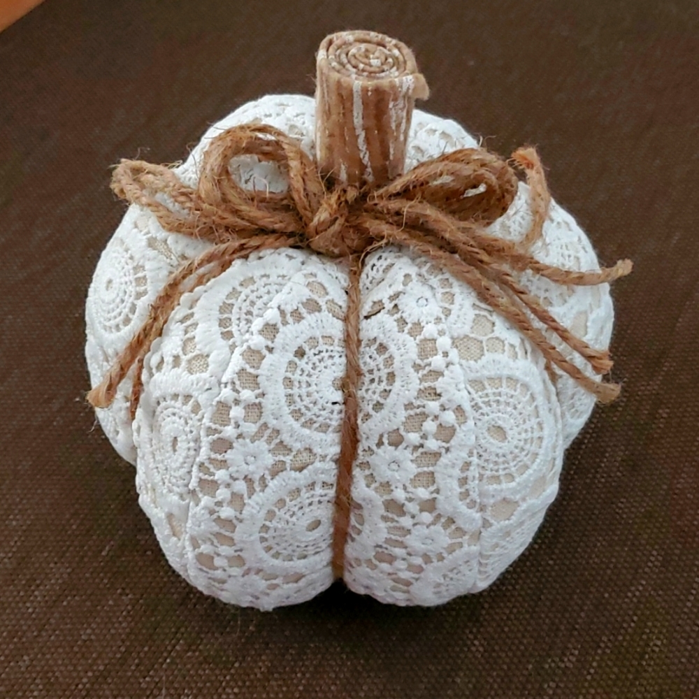 Lace canvas pumpkins